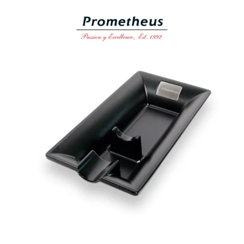 Prometheus Askfat Svart metall 1 cigarr