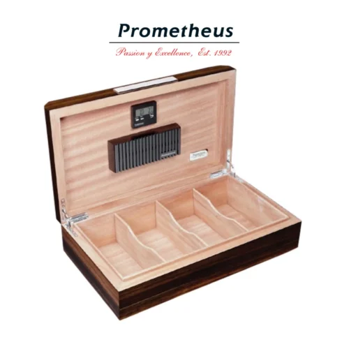Prometheus Octagon Macassar Humidor 100 Interior